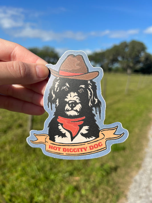 Hot Diggity Dog Sticker