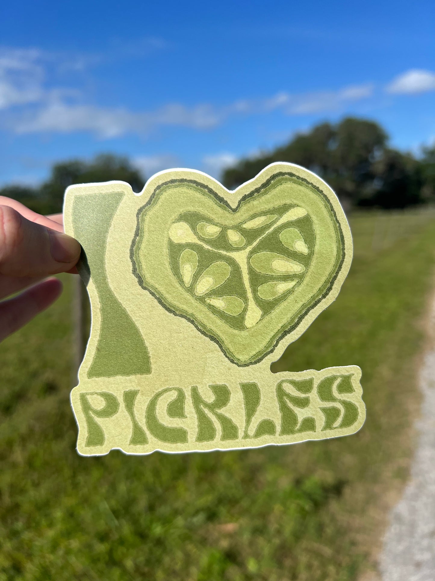 I Love Pickles Sticker