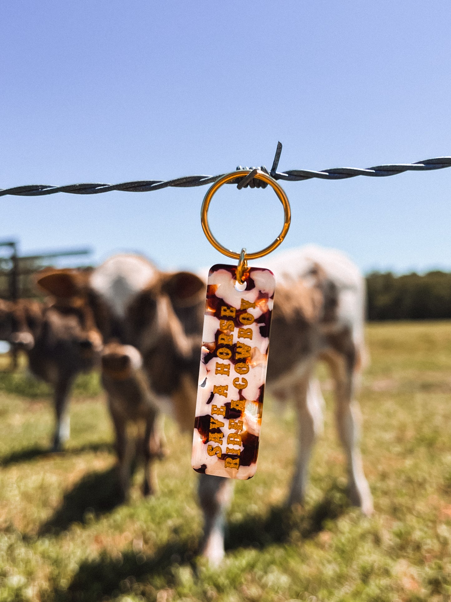 Save A Horse, Ride A Cowboy Keychain