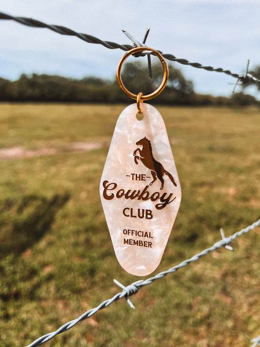 The Cowboy Club Motel Keychain