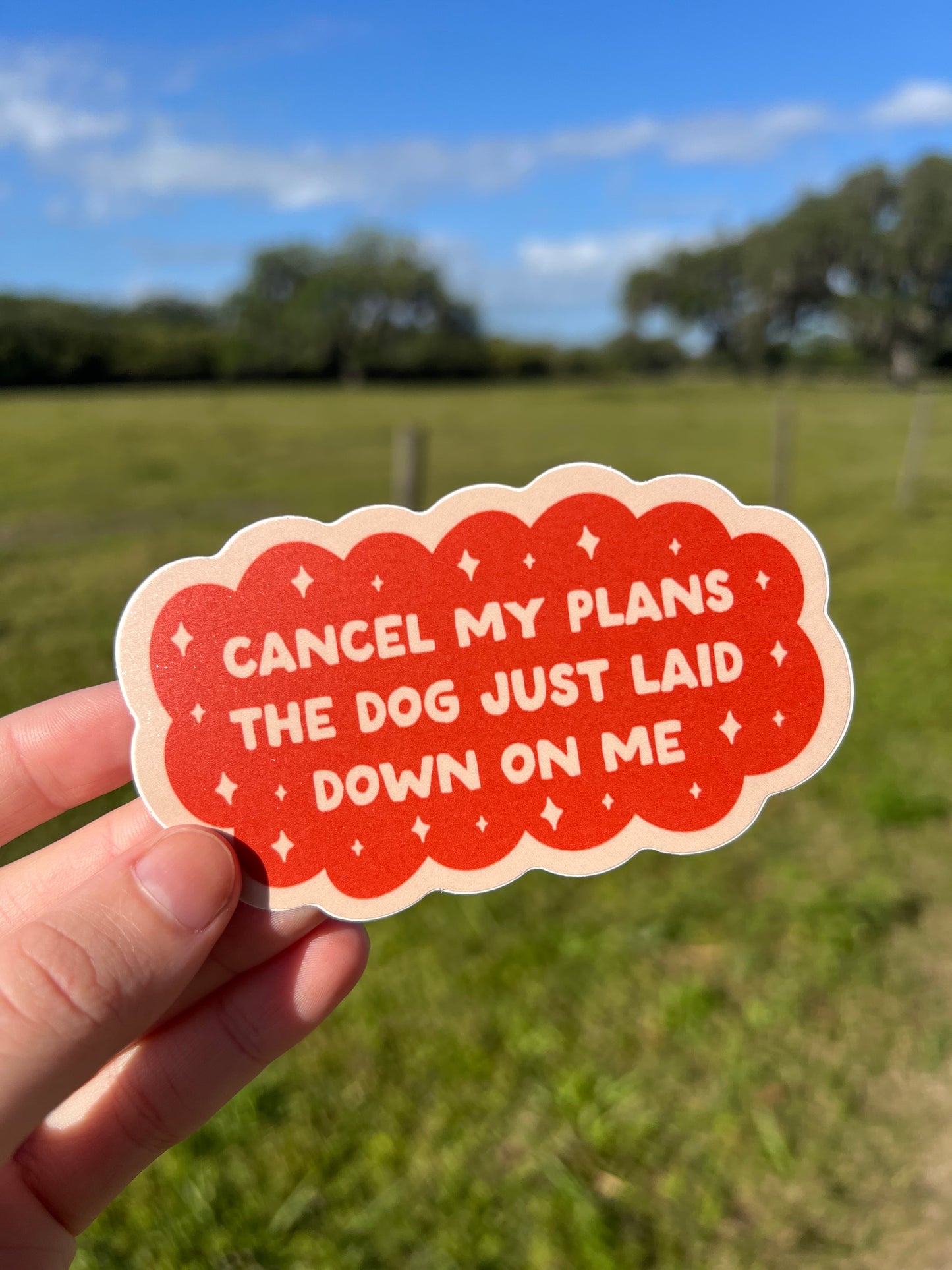 Cancel My Plans Sticker